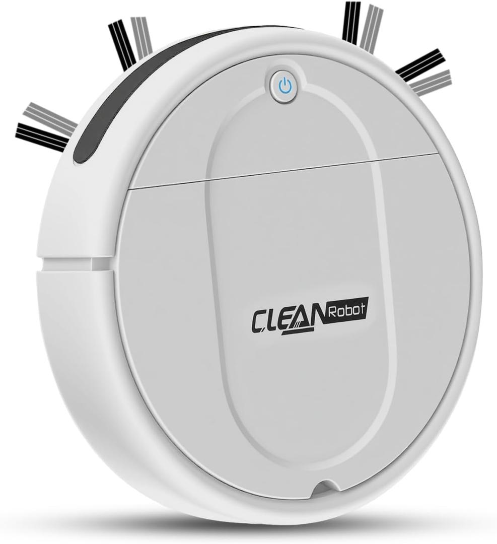 Robot Vacuum and Mop Combo, Equipped with Wireless Touch Button, Vacuum Robot Vacuum Cleaner and mop Combination, Silent, Advanced Obstacle Avoidance Suitable for Home Tiles Robot Vacuum and Mop Combo