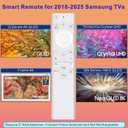 for Samsung Frame TV Remote, for 2018-2024 Samsung Remote Control for Smart TV with Voice Control. with Solarcell. 2-Year Warranty.