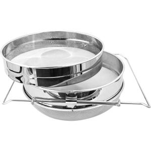 Stainless Steel Honey Strainer, Double Sieve Honey Filter, Honey Extractor Equipment for 5 Gallon Bucket Honey, Beekeeping Equipment Tools Stainless Steel Honey Strainer, Double Sieve Honey Filter, Honey Extractor Equipment for 5 Gallon Bucket Honey, Beekeeping Equipment Tools