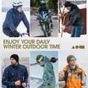 SUNMECI Winter Thermal Helmet Liner Skull Cap, Fleece Lined Warm Cycling Cap Ski Beanie for Men Women (Army Green)