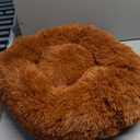 Winter Warm Round Cat Bed House Cave Soft Plush Pet Cat Sleeping Bag Pet Sleeping Bed Cave for Small and Medium Cats (M (for Under 5kg cat), Coffee)