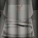 BGment Boho Curtains for Living Room 2 Panels, Grey Farmhouse French Country Vintage Floral Botanical Cottage Core Light Filtering Semi Sheer Linen Curtains 84 Inches Long, Each Panel 52 Inches Wide