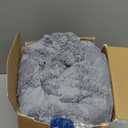 Bedsure Gentlesoft Sherpa Fleece Throw Blanket for Couch - Fluffy & Cozy Cable Jacquard Tufted Throw for Women Gift and Home Decor, Thick and Warm Blanket for Winter, Grey, 50x60 Inches