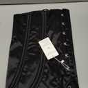 Mens Corset Suit Vest Vintage Waistcoat Black Slimm Fit Lace Up Boned 6 Buckles Tight Tops Wedding Stage, Size XL