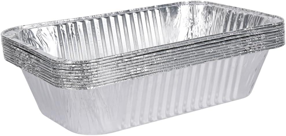 10 x Drip Pans for Char Broil the Big Easy Oil-less Turkey Fryer 2425514W12, Disposable Heavy Duty Aluminum Foil Grease Tray Liner for Charbroil Grill, 10 Pack