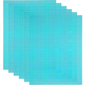 uxcell 5Pcs Mesh Canvas Sheets, 10.5 x 13.5 Inch Plastic Canvas, Eye Mesh for Embroidery, Crafting, Knit and Crochet Project, Bag Making, Home Decoration, Green