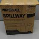 Buzzlett Waterfall Spillway with 8 inch Wide Weir, Smooth Flow Pond Waterfall Box, Easy Installation, Durable Construction, Long-Lasting for Outdoor, Ideal for Gardens, Pond Water Features and Streams