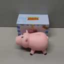 PHOCAS Hamm Piggy Bank Unbreakable Cute Pink Pig Money Bank Plastic Saving Coin Bank for Kids Christmas Birthday Gift