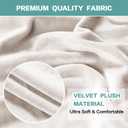 Turquoize Velvet Chair Covers for Dining Room Washable Ivory Dining Chair Slipcovers Set of 4 Stretch Dining Room Chair Covers Seat Protector, Parsons Chair Cover for Home, Hotel, Banquet (4, Ivory)