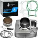 Tupo 253cc 72mm Big Bore Cylinder Piston Ring Gasket Top End Rebuild Kit Compatible with Honda Recon 250 TRX250 TRX 250 Sportrax 250 TRX250X TRX250TM TRX250TE TRX250EX 2002-2024
