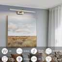 10000mAh Picture Light Battery Operated,23.6In Antique Bronze Wireless Rechargeable Picture Light 3 Colors Dimmable Art Light with Remote Timer for Paintings,Gallery
