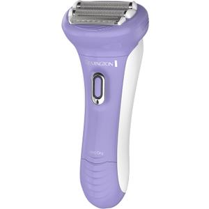 Remington Smooth & Silky Electric Shaver for Women, 4-Blade Smooth Glide Foil Shaver and Bikini Trimmer with Almond Oil Strip, Shave Wet or Dry (Purple)