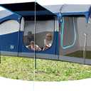 TIMBER RIDGE 8 Person Family Camping Tent with Screen Room, Double Layer Waterproof Weather Resistant Big Tunnel Tent with Rainfly Carry Bag, Large Family Tent for Outdoor Party 20ft x 8ft x 76in (Blue)