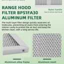 2-Pack for Allure Range Hood Filter 11-3/4" x 14-1/4" for B-roan Range Hood 30-Inch wide QS Series Replaces BPS2FA30 99010299 99010305 AP3378953 Filter by AMI PARTS