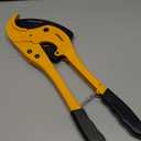 DOMINOX PVC Pipe Cutter, Cuts up to 2-1/2" PEX, PVC, PPR, Plastic Hoses& Plumbing Pipes,Ratchet PVC Cutter Tool with SK5 Blade and Aluminum Alloy Body