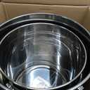 Maxdot 2 Pack 304 Stainless Steel Pet Food Storage Containers, 33lb/15kg & 55lb/25kg Extra Large Metal Dog Food Bins with Lids and Handle for Dogs Cats and Bird Feed, Odor-free, Easy to Clean