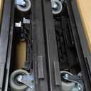 Nellyke Furniture Dolly, 4 Pack Dollies with Wheels,16'' X10'' Small Flat Dolly with 500LBS Large Capacity, Furniture Movers with Wheels Heavy Duty, Connectable and Portable, Black