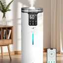 Lacidoll 16L Smart Humidifier large room, Whole house Humidifier for Home 1500 sq.ft with APP/Voice/Remote Control, Ultrasonic Cool Mist Humidifiers for Bedroom, Plants, office with Tube, White