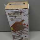 Knife Set, Wiztoynia 6-Piece Coffee Kitchen Knife Set for Home, Anti-Rust Non-stick Stainless Steel Sharp Chef Knife Set with Universal Knife Block for Kitchen, Ergonomical Design (Coffee)