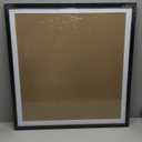 24x24 Picture Frame Black with 20x20 Mat, Display Photo 20x20 with Mat or 24 x 24 Without Mat, Wall Hanging Large 24x24 Poster Frame with Shatter Resistant Plexiglass, Black