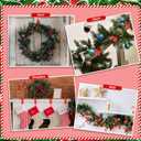 12 Pcs Christmas Garland Hangers for Mantle Garland Hooks Fireplace Stocking Hanger Reusable Silicone Adhesive Tape, Suitable for Christmas Door Frame, Staircase Decoration(Red)