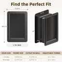 Large Wall Dog Door, 3-Flap Insulated Pet Door, Heavy Duty Steel Frame, Replaceable Flaps, Patented 2-Way Lockable Handle, Easy Install, Extreme Weather, Standard Cutout, Fits Pets up to 100 lb, Black, Large for Wall