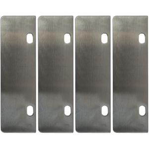 LRui Stainless Steel Grill Scraper 6" Replacement Blade Pack of 4 Heavy Duty Outdoor BBQ Grill Cleaning Tools & Accessories