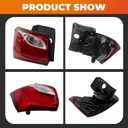 Driver Side Tail Light Assembly Compatible with 2018-2021 Equinox LTZ/RS/Premier Rear Brake Lamp Taillight 84769837 (Left)