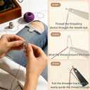 2 x 45PCS Steel needles for hand sewing, Stainless Steel Sewing Needles, Steel Needle Sewing Kit,sewing needles, Portable DIY Handcraft Set, Suitable for Beginners &Handicraft Enthusiasts& Daily Use