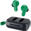 Skullcandy Dime 2 Wireless Earbuds, Bluetooth Headphones, Noise Isolating Fit, Up to 12 Hours Battery, Microphone for iPhone Android, Easy Carry with Integrated Lanyard - Dark Blue/Green