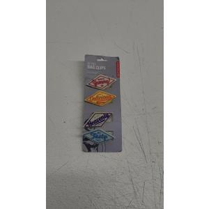 Retro Bag Clips Set of 4 Bag Clips