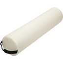 ForPro Full Round Bolster Pillow, Crme, Oil and Stain-Resistant, for Massage and Yoga, 6 R x 26 L