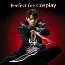 2pcs Set Jinwoo Dagger Cosplay Sword with Sheath&Display Stand, Kasaka's Venom Fang&Knight Killer(14+ Age)