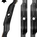 942-04053C 50" Lawn Mower Blades with 6 Point Star Shape, Mulching Blades Compatible with MTD Cub Cadet Troy Bilt 50 inch Deck Zero Turn Riding Mower, Replaces Number 742-04056, 942-04056, 3 Pcs