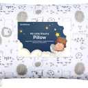 Toddler Pillow with Pillowcase - 13x18 My Little Dreamy Kids Travel Bed Pillows for Sleeping,Organic Cotton Small Pillowcase,Soft & Breathable,Machine Washable,Toddlers 2-5 years old(KeaSafari)