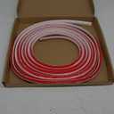 Flexible Quarter Round Molding Peel and Stick Rubber Trim Molding Double-Sided Self Adhesive Wall Corner Trim for Floor, Bathrooms, Countertops (1/2 W x 1/2 H x 20 Ft, White)
