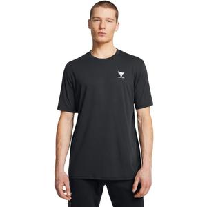 Under Armour Men's Project Rock Simple Branded Short Sleeve T Shirt (Black, S)