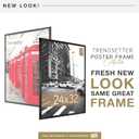 MCS Trendsetter 24x32 Poster Frame Black High-Gloss, Vertical & Horizontal Wall Hanging Large Picture Frame for Photos, Posters & Art Prints (2-Pack)