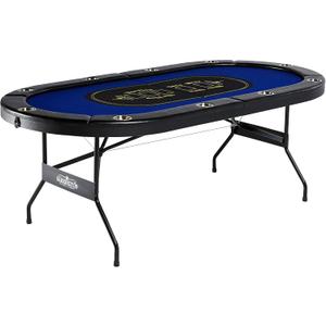 Barrington Folding Poker Table for up to 10 Players, 84 In. Classic Poker Table (10 Player)