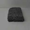 Yeaban Dark Gray Bathroom Rugs  Thick Chenille Bath Mats | Absorbent and Washable Bath Rug Non-Slip, Plush and Soft Rugs for Bathroom, Kitchen, Shower, Sink - 17" x 24"