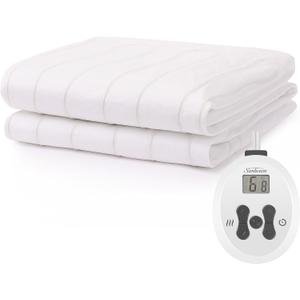 Sunbeam Restful Heated Mattress Pad - Twin, White 2 PCS, 39 in. x 75 in. 