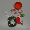 12Pcs Christmas Stanley Cup Accessories Set Including Light Up Christmas Garland, Straw Toppers, Silicone Boot, Water Bottle Charm for Stanley Tumbler 40oz&30oz