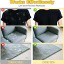 2 PCS 2025 Upgraded Five-Finger Pet Hair Remover Electrostatic Gloves, Pet Hair Removal Glove for Dog Cat Grooming, Durable Dogs Cats Hair Removal Tool for Furniture Car Couch Carpet Clothes (Standard Size)