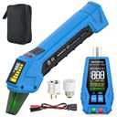 Circuit Breaker Finder Tool with Accessories, 90-135V AC Digital Breaker Finder with Integrated GFCI Outlet Tester, Circuit Tracer with Buzzer Alarm & Color Display, Includes Carrying Case