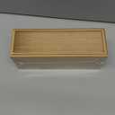 Silverware Tray for Drawer, Stackable Kitchen Bamboo Drawer Organizer 9" x 3" x 2" Set of 2