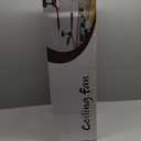 52" Wood Ceiling Fan with Lights Remote Control,Quiet DC Motor 3 Blade Ceiling Fans for Patio Living Room, Bedroom, Office,Indoor Outdoor(Black+Dark Walnut)