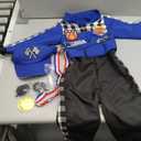 SIZGAROOT Kids Race Car Driver Costume Toddler Boys Race Car Driver Halloween Costume (3-4T, Blue)