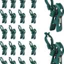 Dazzle Bright C7 C9 Christmas Lights Spring Clips, 100 Pack Universal Holiday Lights Quick Spring Clips, E12, E17 Shatterproof Weatherproof Clips for Outdoor Shingle Gutter Roof Fence