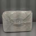 Large Fabric Storage Baskets | 50L Storage Bins, Decorative Linen Closet Baskets with Handles for Organizing, Shelf, Toys, Clothes, Home, Office, Nursery, 17x12x15Inches (Black&White)