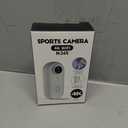 4K Mini Body Camera, Thumb POV Portable Body Cam Sports Action Camera Hands Free Waterproof Recording Wearable Camera Personal Camcorder Helmet Mounted Sports for Cycling, Motorcycle Vlogging (Black)